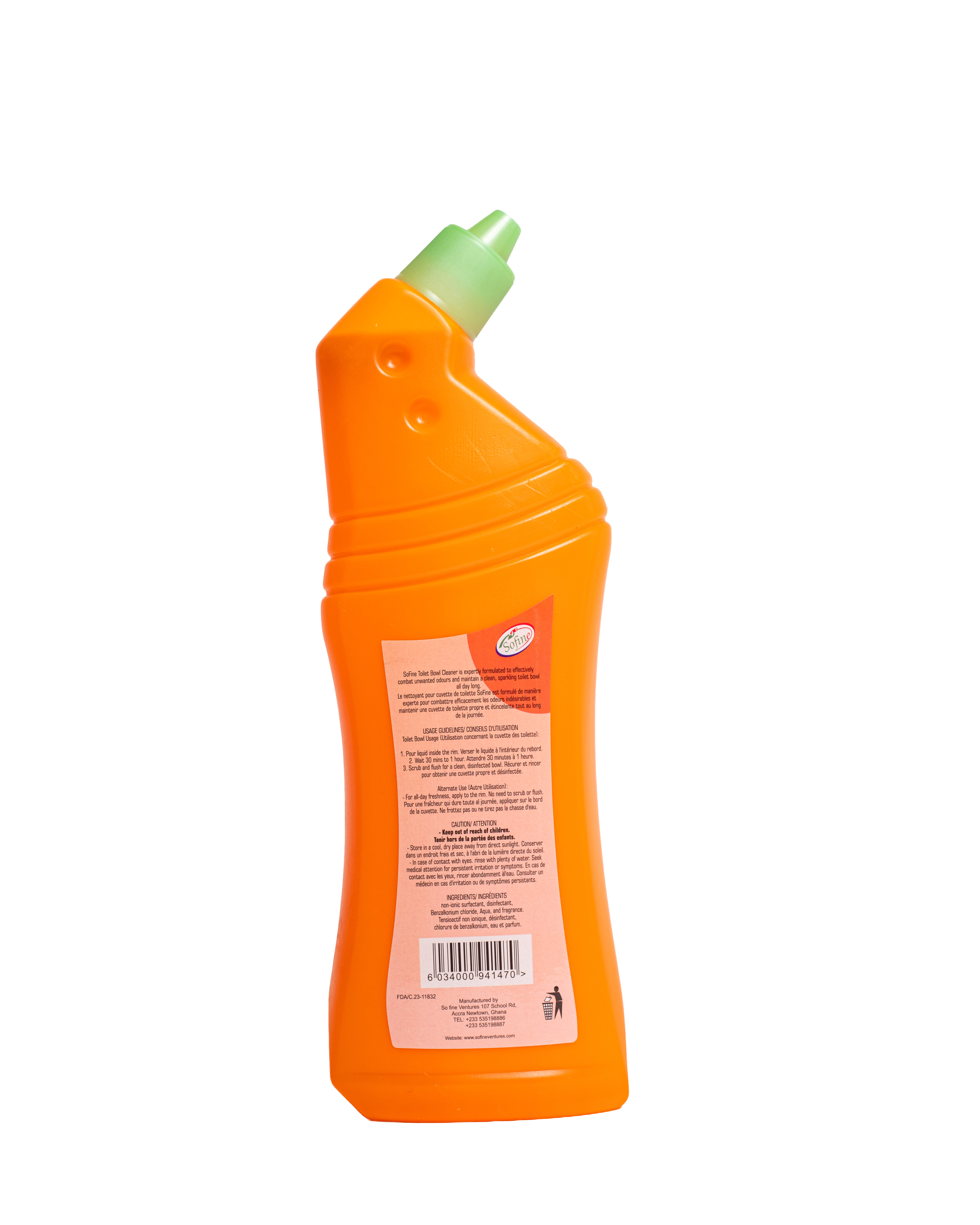 Floral Harmony — orange bottle